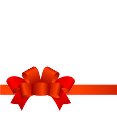 Image showing Red Bow fully editable vector illustration