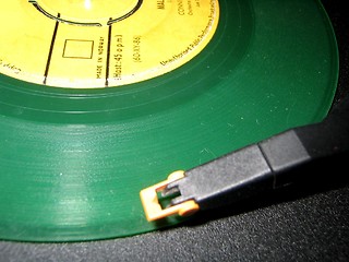 Image showing Green single record