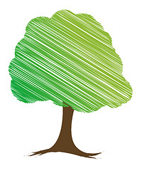 Image showing vector tree design, easily editable vector illustration