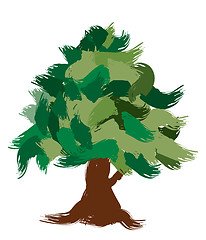 Image showing vector tree design, easily editable vector illustration