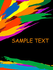 Image showing grunge colorful splashing, vector illustration