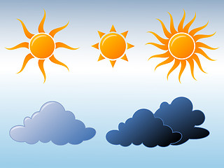 Image showing Weather icons