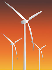 Image showing Wind power plants