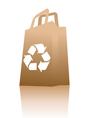 Image showing Recycled paper shopping bag