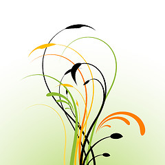 Image showing Abstract floral background