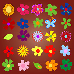 Image showing colorful spring flowers