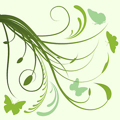 Image showing Abstract floral background