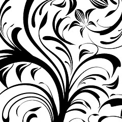 Image showing Abstract floral background