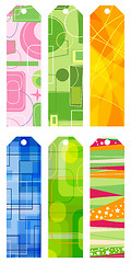 Image showing abstract retro bookmarks