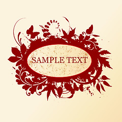 Image showing Abstract floral background