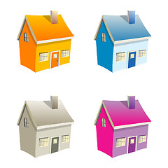 Image showing Small vector houses