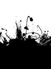 Image showing Abstract ink splat background 