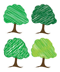 Image showing vector tree design