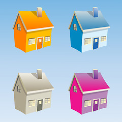 Image showing Small vector houses