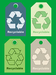 Image showing Recycle signs 