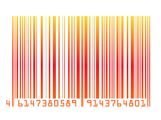 Image showing colorful barcode