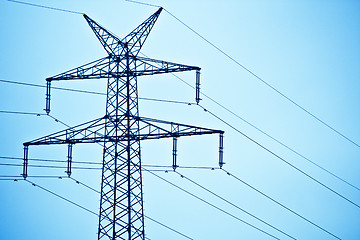 Image showing Electricity pylons