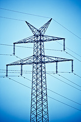 Image showing Electricity pylons