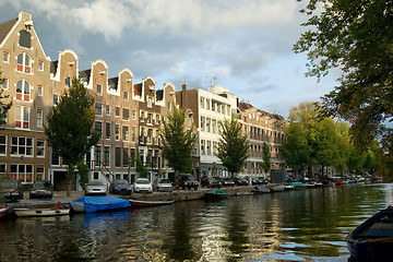 Image showing Traditional Amsterdam houses