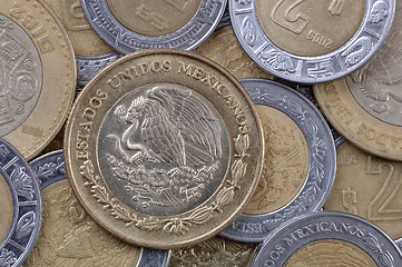 Image showing Mexican Peso Coins