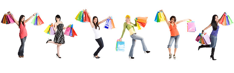 Image showing Shopping women