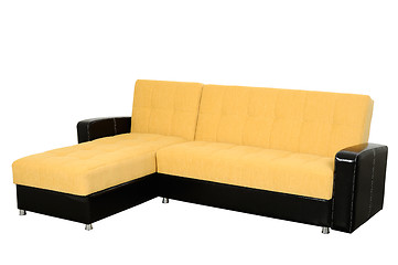 Image showing yellow sofa , isolated