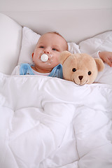 Image showing Baby with teddy