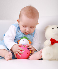 Image showing Baby playing 