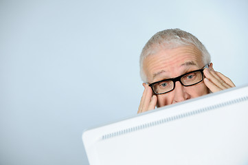 Image showing Stressed senior businessman