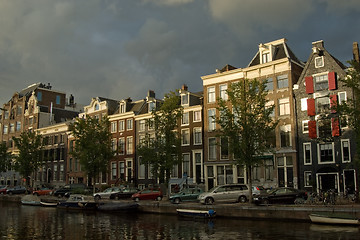 Image showing Traditional Amsterdam houses