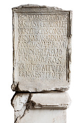 Image showing Engraved stone in Coliseum