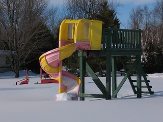 Image showing A Winter Slide