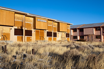 Image showing abandoned townhouses