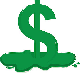 Image showing Melting Dollar