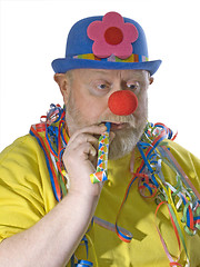 Image showing Clown with pipe
