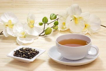 Image showing Cup of jasmine tea