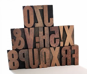 Image showing letterpress wood type