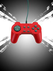 Image showing game controller w clipping path 