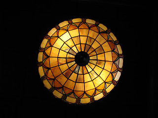 Image showing stained glass lamp
