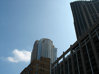 Image showing buildings over blue