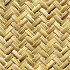 Image showing Yellow Basket Weave