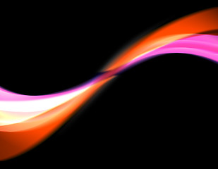 Image showing Abstract Glowing Swoosh