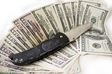 Image showing Dirty Cash and Knife