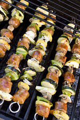 Image showing Shish Kebabs on the Grill