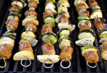 Image showing Shish Kebabs on the Grill