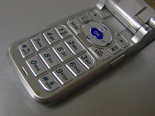 Image showing Cell Phone Keypad Closeup