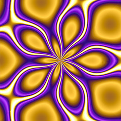 Image showing Trippy Yellow Star