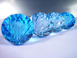 Image showing Blue diamonds