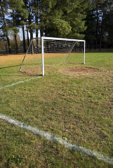 Image showing Soccer Goal and Field