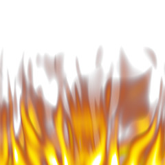 Image showing flames on white